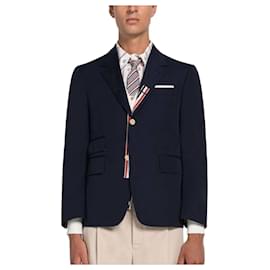 Thom Browne Typewriter Cloth Jacket Blue