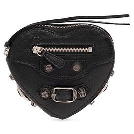Balenciaga Joyero en forma de corazón Negro