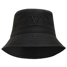 Valentino Signatur Bucket Hat Schwarz