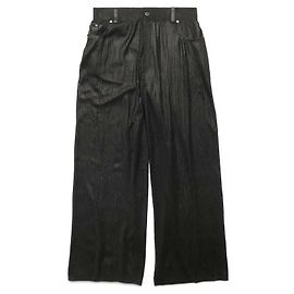 Balenciaga Cotton High-Waisted Pants Black