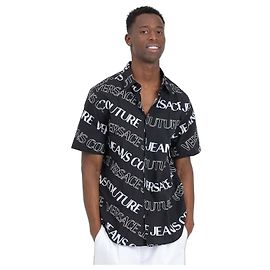 Versace Kurzarmhemd Schwarz