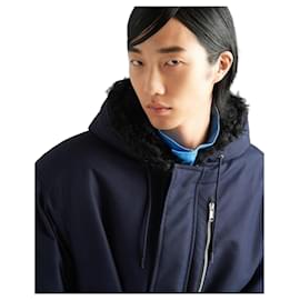 Prada Technical Canvas Raincoat Black