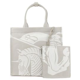 Burberry Equestrian Night Small Tote Bag Brown