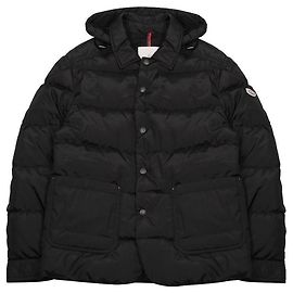 Moncler Hooded Down Jacket Black
