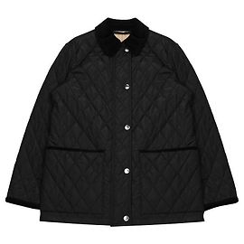 Burberry Quilted Nylon Half Jacket Black