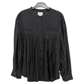 Isabel Marant PLALIA Cotton Blouse Black
