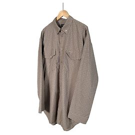 Balenciaga Oversized Hemd mit Knöpfen in Beige Braun