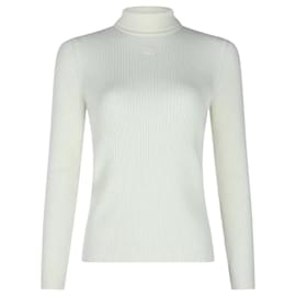 Céline WOLLTURTLE NECK PULLOVER Weiß