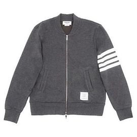 Thom Browne Veste Bomber Loopback Classique Marron