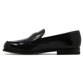 Prada Mocasines con logo de triángulo Negro