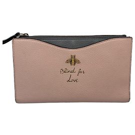 Gucci Bee Long Wallet Pink Pink
