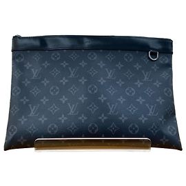Louis Vuitton Clutch Discovery Monogram Eclipse Nero