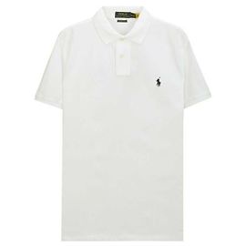 Ralph Lauren Besticktes Mesh-Polo-Shirt Weiß