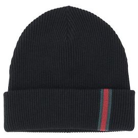 Gucci Wool Hat with Web Detail Black