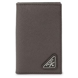 Prada Saffiano-Leder Geldbörse Braun