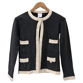 Chanel Kaschmir-Cardigan Weiß