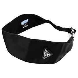 Prada Faixa de cabelo em Re-Nylon com fivela de logo triangular para mulheres - Preto Preto