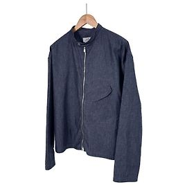 Hermès Men's Madison Collar Zip Jacket Indigo Blue