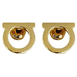 Salvatore Ferragamo Orecchino Gancini Piccolo Oro D'oro