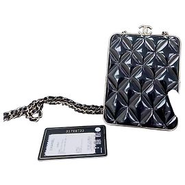 Chanel Bolsa de Corrente Sapo Preta e Dourada Preto