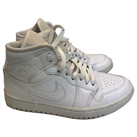 Autre Marque Air Jordan 1 Mid SE Blanc Serpent Blanc