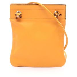 Bolsa de Ombro Aline Mini Moutard da Hermès Laranja