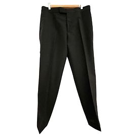 Calças de smoking pretas Alexander McQueen lã e mohair Preto