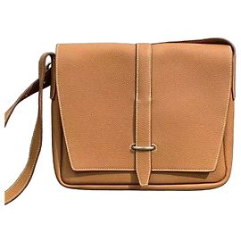 Sac à main Hermès Love Hermes Steve petit cuir marron doré Marron