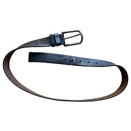 Prada Belt Dark Brown Leather Men 90 cm Dark brown