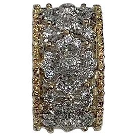 Buccellati OPERA Full pave eternelle diamond ring size 50 Silvery