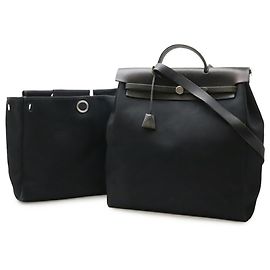 Hermès HERMES Borsa Herbag MM Nero
