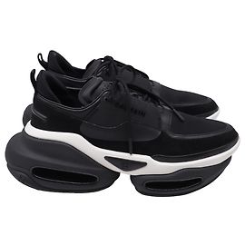 Sneakers B-Bold Basse Balmain in Pelle Nera e Neoprene Nero