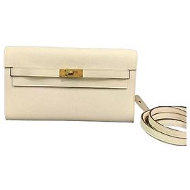 Borsa Tote Hermès Kelly Love Bianca e Gialla Bianco