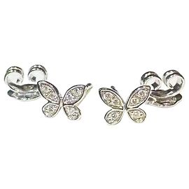 Orecchini a farfalla in diamante Harry Winston Argento