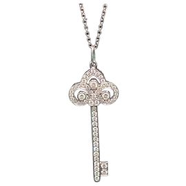 Tiffany & Co Diamant Halskette 1 Karat Silber