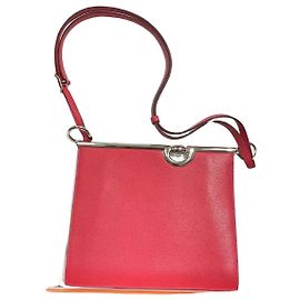 Hermès Mors de bride handbag pink leather Pink