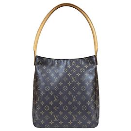 Bolsa de Ombro Monograma Looping GM da Louis Vuitton Marrom