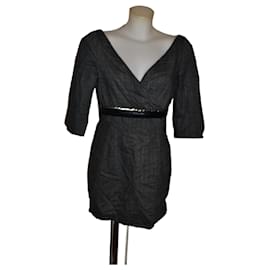 Pinko Kleid Grau Größe 46 IT Grau
