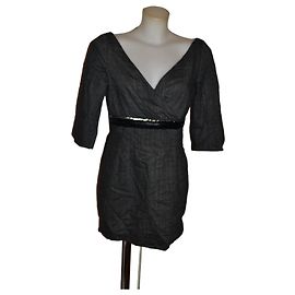 Robe grise Pinko Taille 46 IT Gris