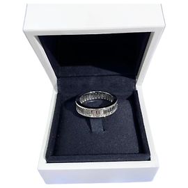 Anel De Beers de ouro branco com madrepérola e diamantes Prata