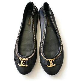 Ballerine Oxford con Zip Louis Vuitton Nero