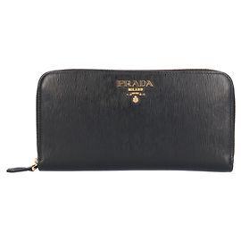 Prada Vitello Move Long Wallet Black