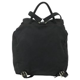 PRADA Backpack Nylon Black Silver Auth bs34471 Silvery ref  display picture 3