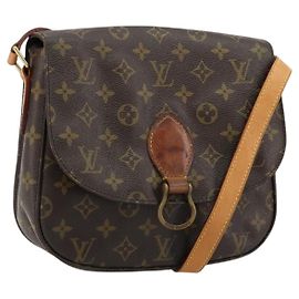 LOUIS VUITTON Bolsa de Ombro Monogram Saint Cloud GM M51242 LV Auth BA12220 Monograma