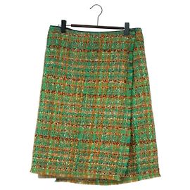 Falda deportiva PRADA de tweed 40 multicolor CC Auth ARZ928A Multicolor