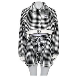 Miu Miu Houndstooth Cotton Suit with Shorts - Size S Pre-owned Other