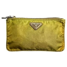 Prada Vintage Nylon Pouch in Olive Green Olive green