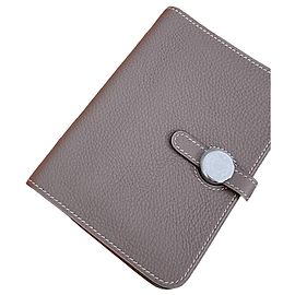 Hermès Dogon Compact Bifold Wallet Togo Leather Other