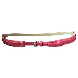Longchamp Leather Belt Pink Fuchsia 85 cm Pink Fuschia
