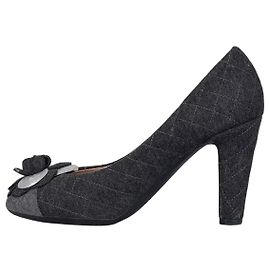 Pompes en textile gris Chanel, taille 38, d'occasion Autre